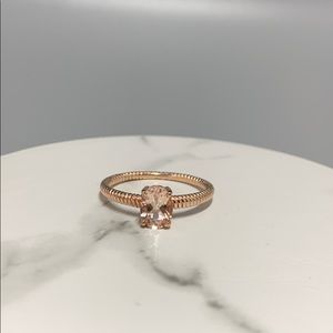 NEW Marropino Morganite Rose Gold 14k over Silver